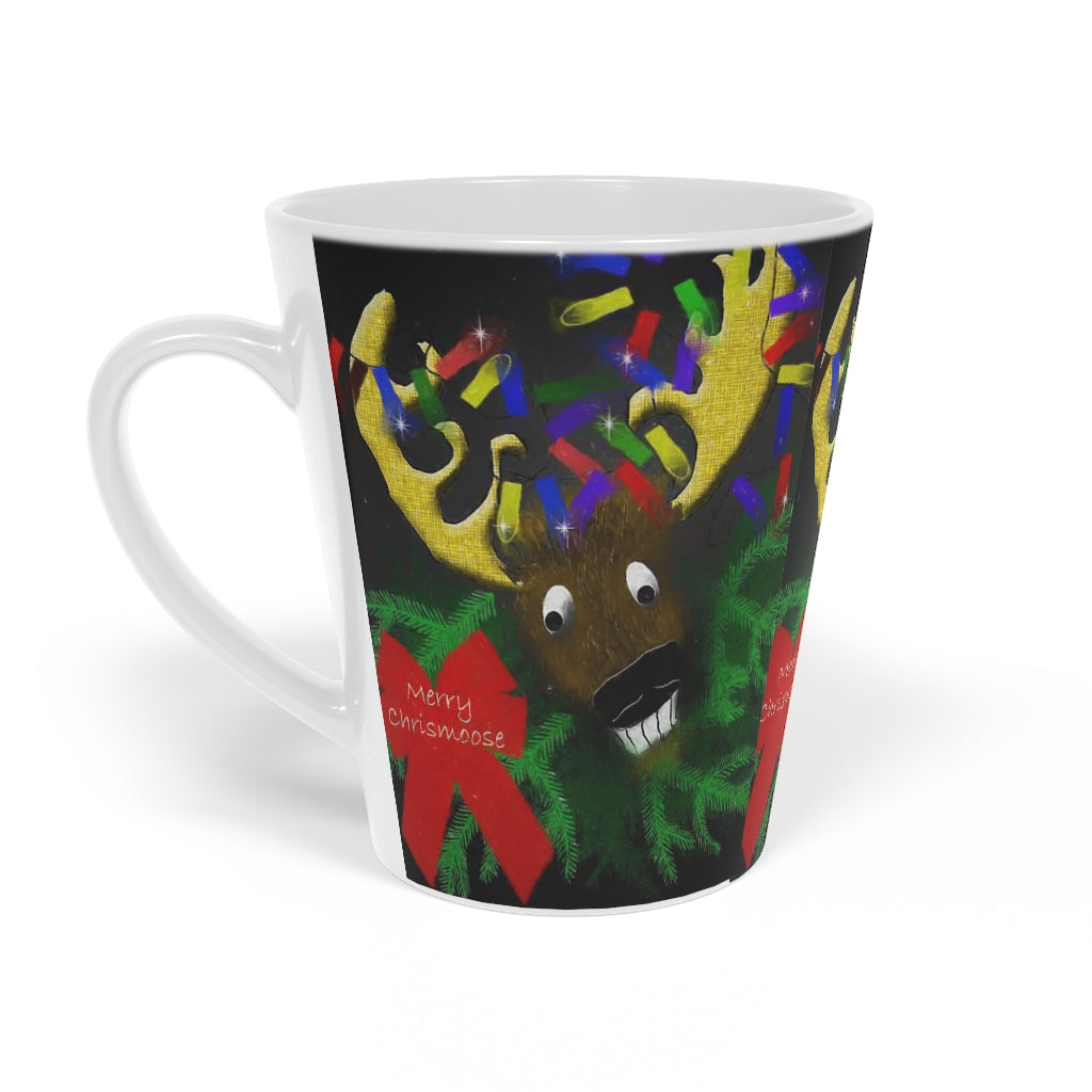 Merry Chrismoose Latte Mug, 12oz