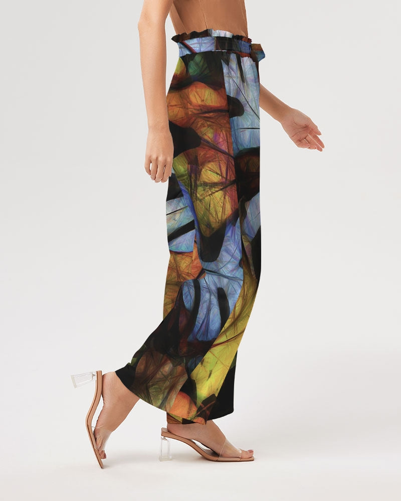 Mid October Leaves Women's High-Rise Wide Leg Pants