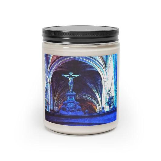 Vintage Travel Cathedral Church Interior Scented Candle, 9oz