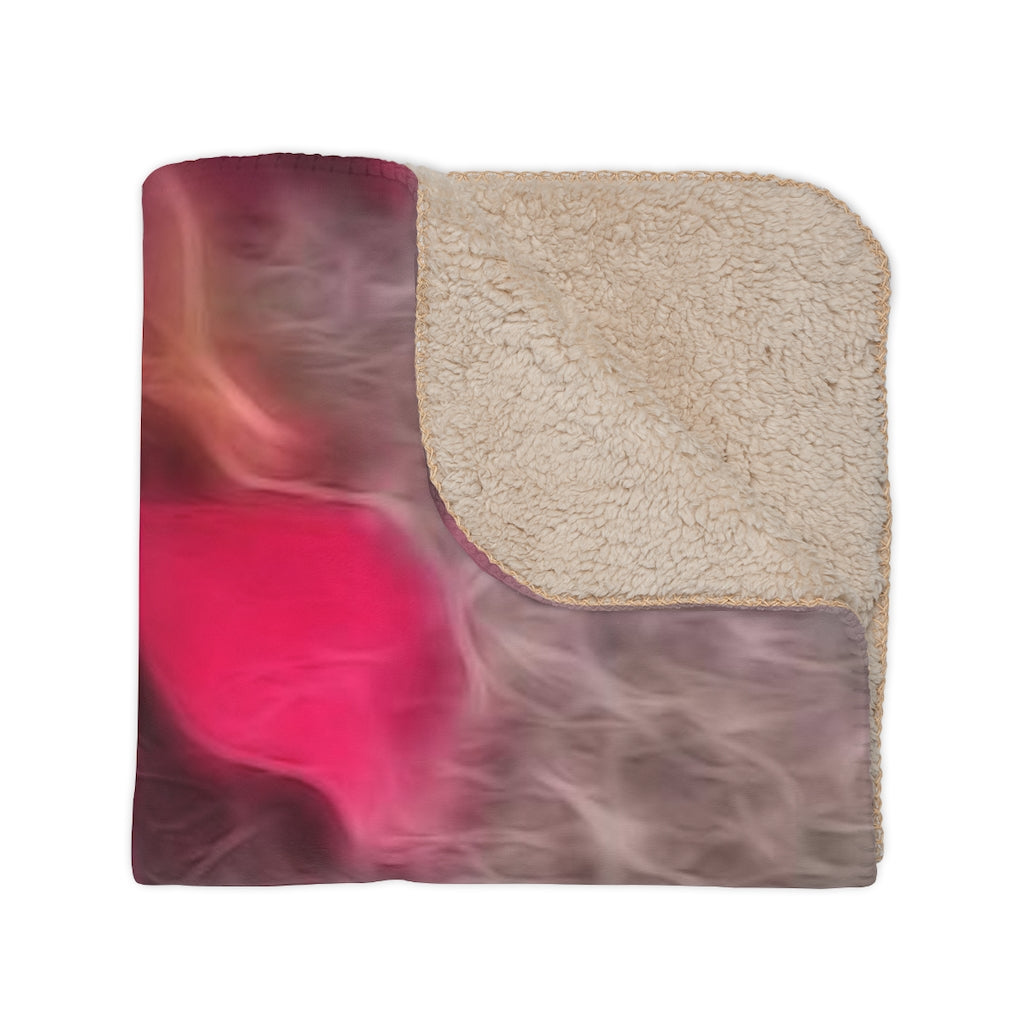 Fall Sidewalk Kenosha Tan Sherpa Blanket