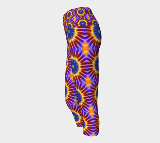 Rainbow Tie Dye Yoga Capris