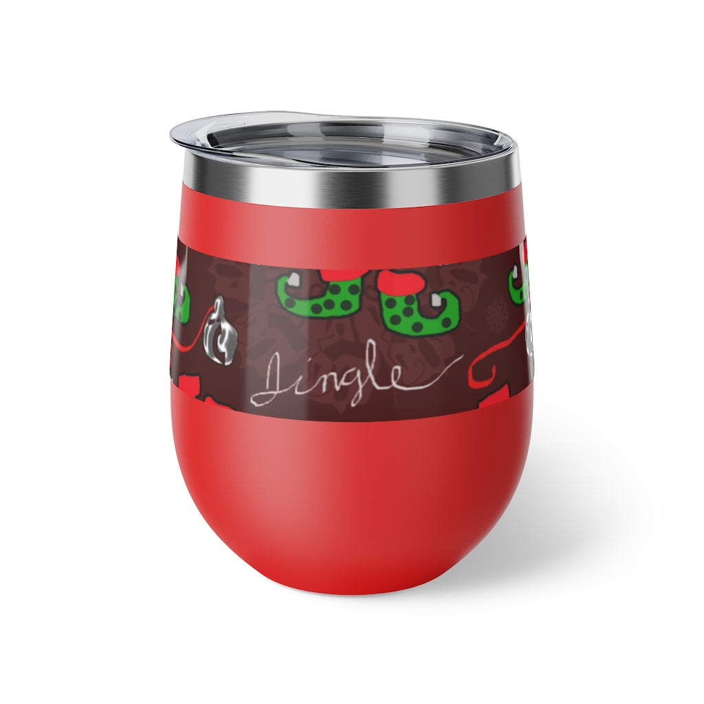 Elves Jingle Copper Vacuum Insulated Cup, 12oz