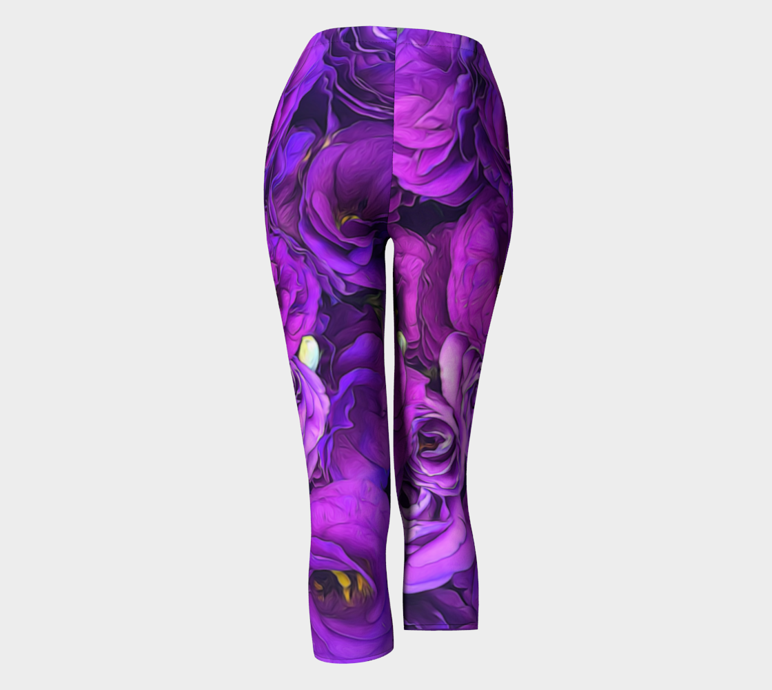 Purple Lisianthus Flowers Capris
