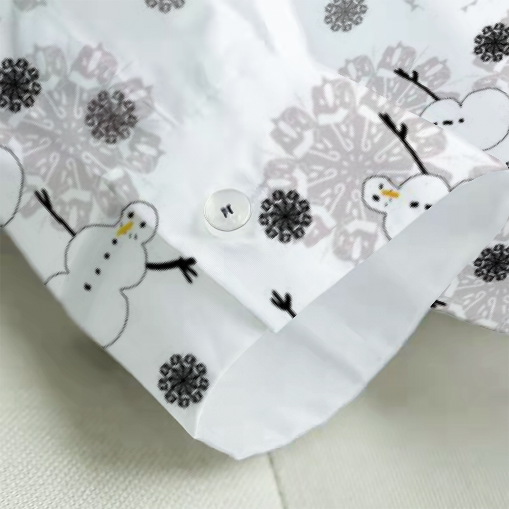 Snowman Pattern Custom All Over Print Women's Long Sleeves Shirt