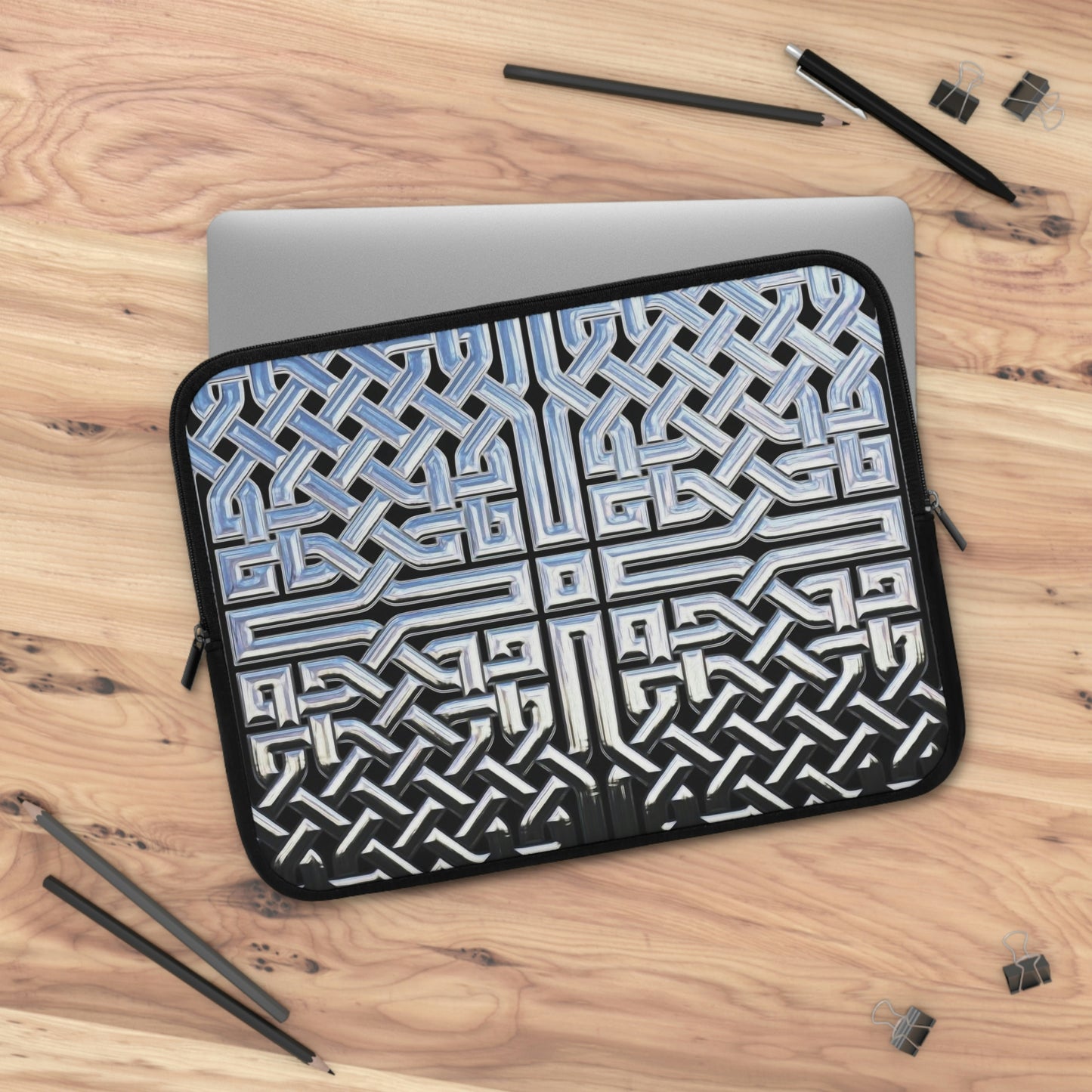 Chrome Celtic Knot Laptop Sleeve