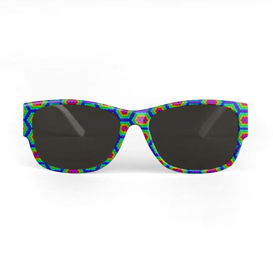 Colorful Hexagons Sunglasses