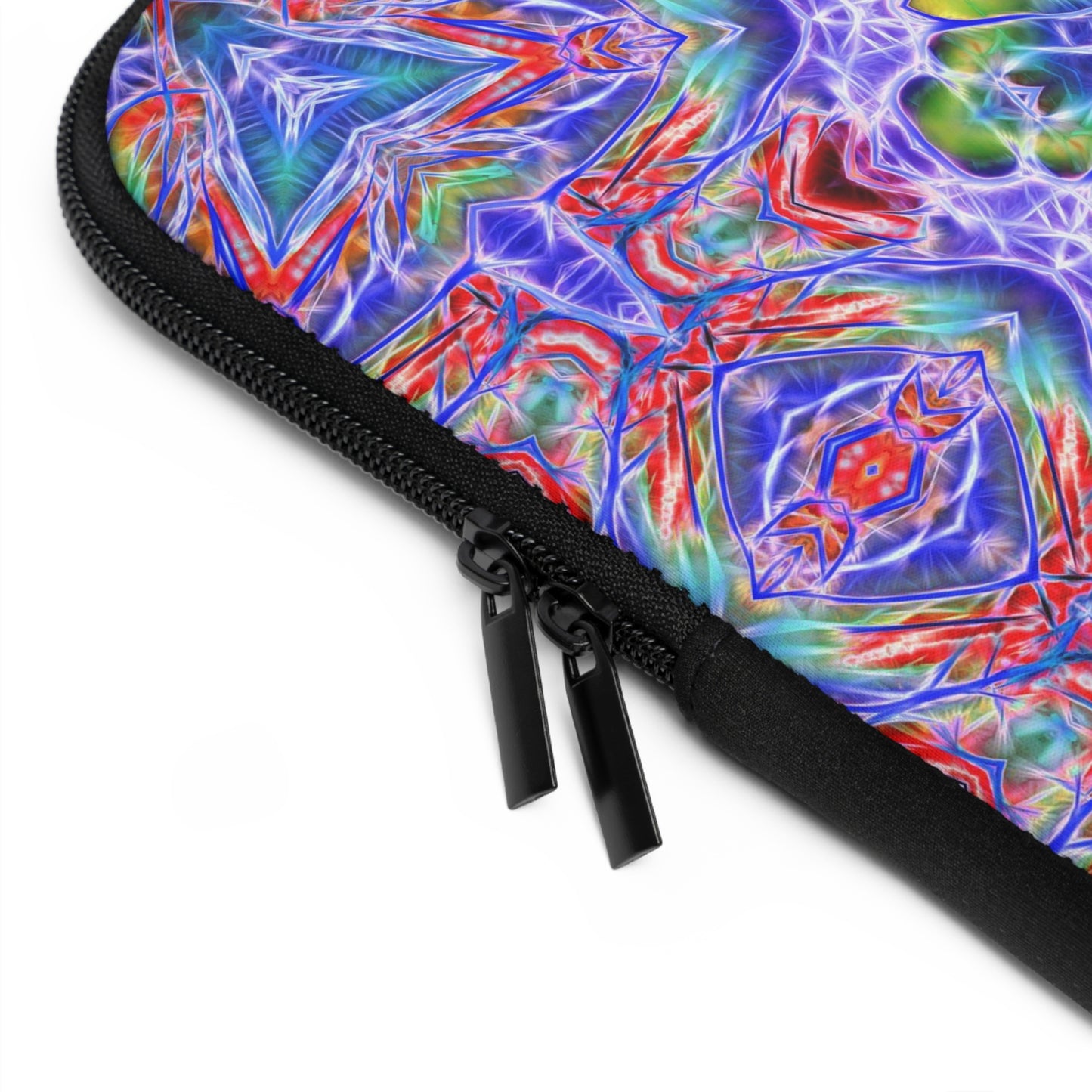 Blue Red Kaleidoscope Laptop Sleeve