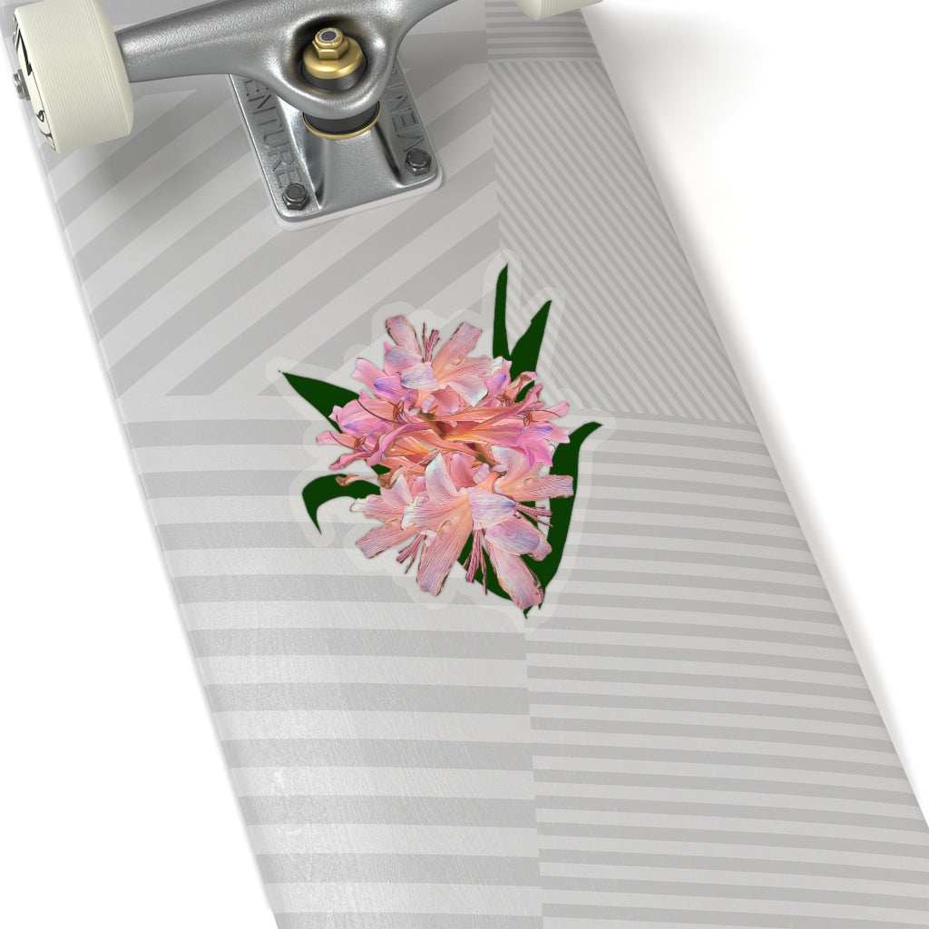 Pink Amaryllis Kiss-Cut Stickers