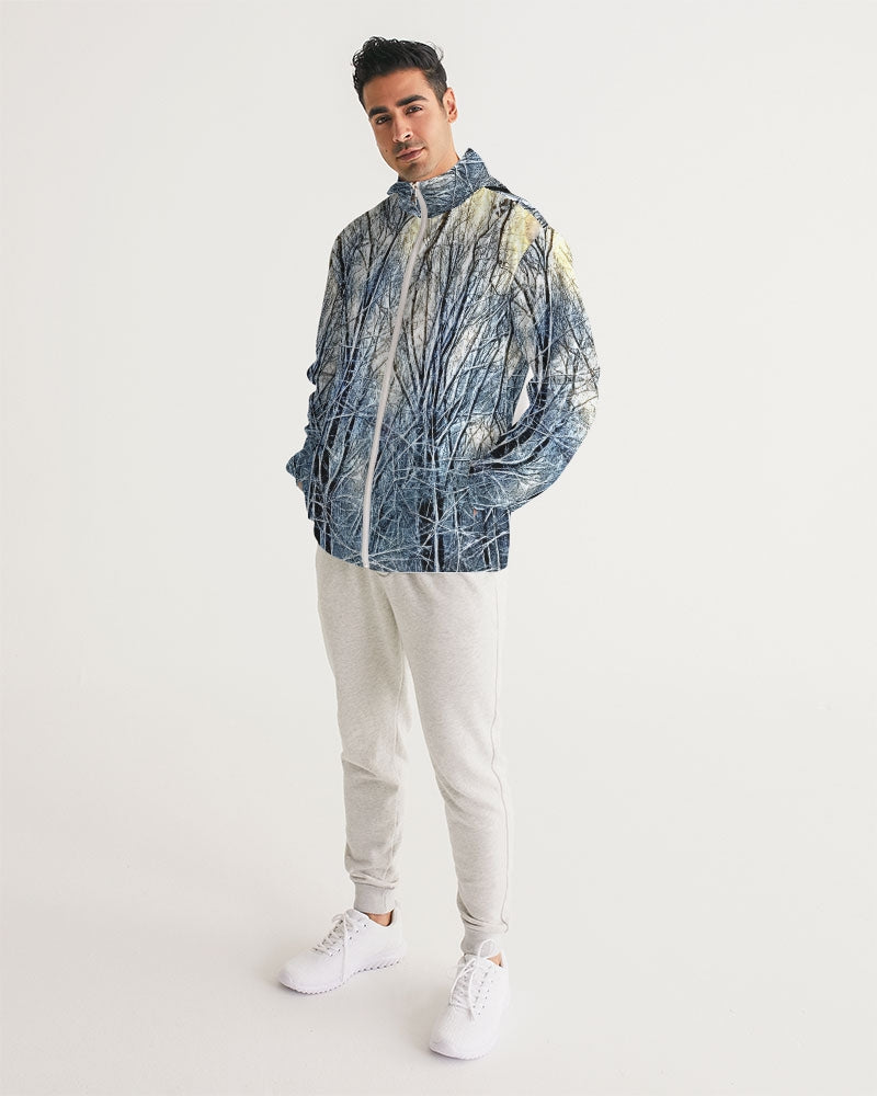 4 Oclock Winter Landscape Men's Windbreaker