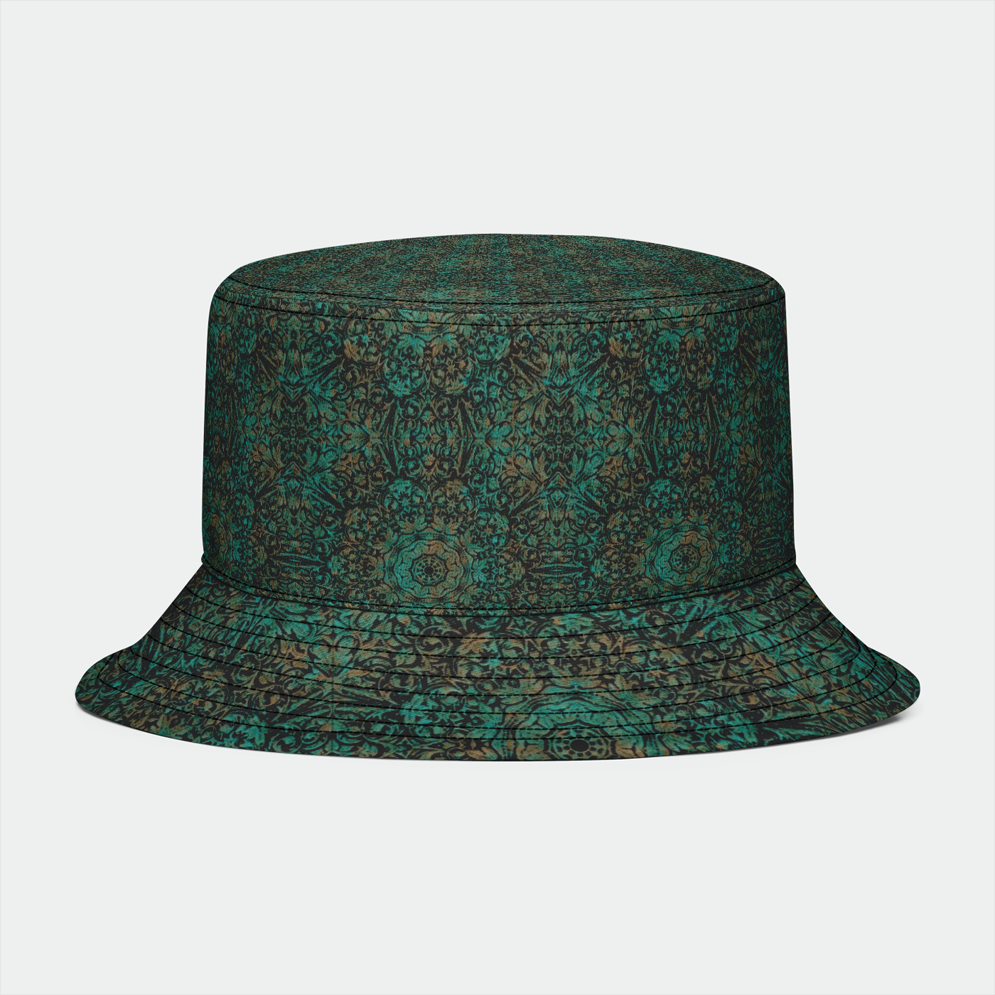Copper Patina Pattern Bucket Hat