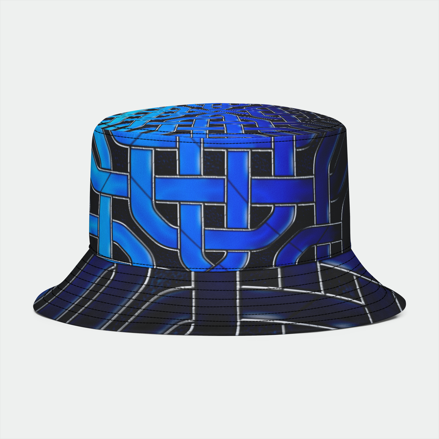 Blue Glass Celtic Knot Bucket Hat