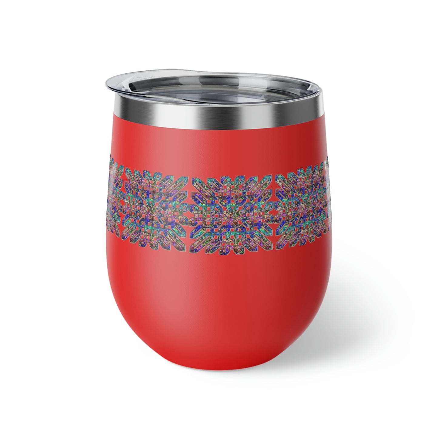 Dichroic Celtic Knot Copper Vacuum Insulated Cup, 12oz