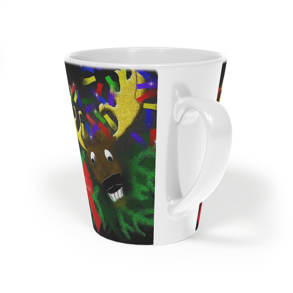 Merry Chrismoose Latte Mug, 12oz