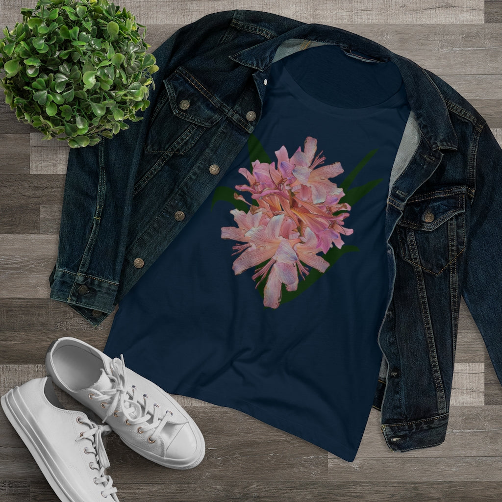 Pink Amaryllis Organic Women's Lover T-shirt