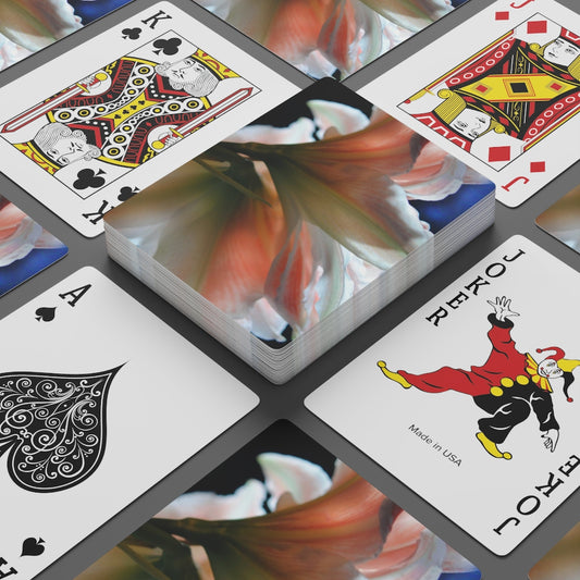 Amaryllis In The Light Custom Poker Cards