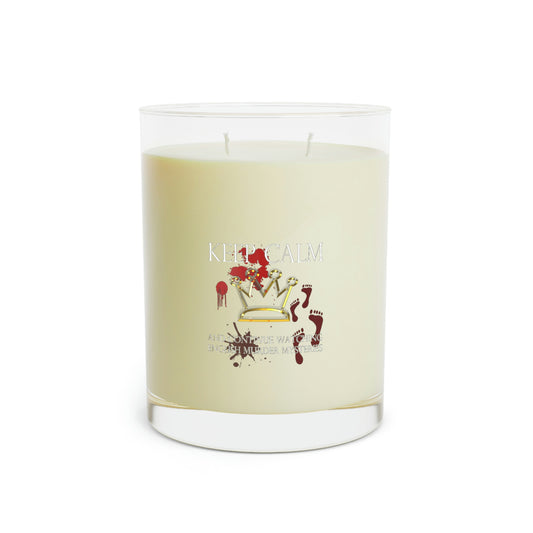 Keep Calm English Mystery Scented Candle - Full Glass, 11oz