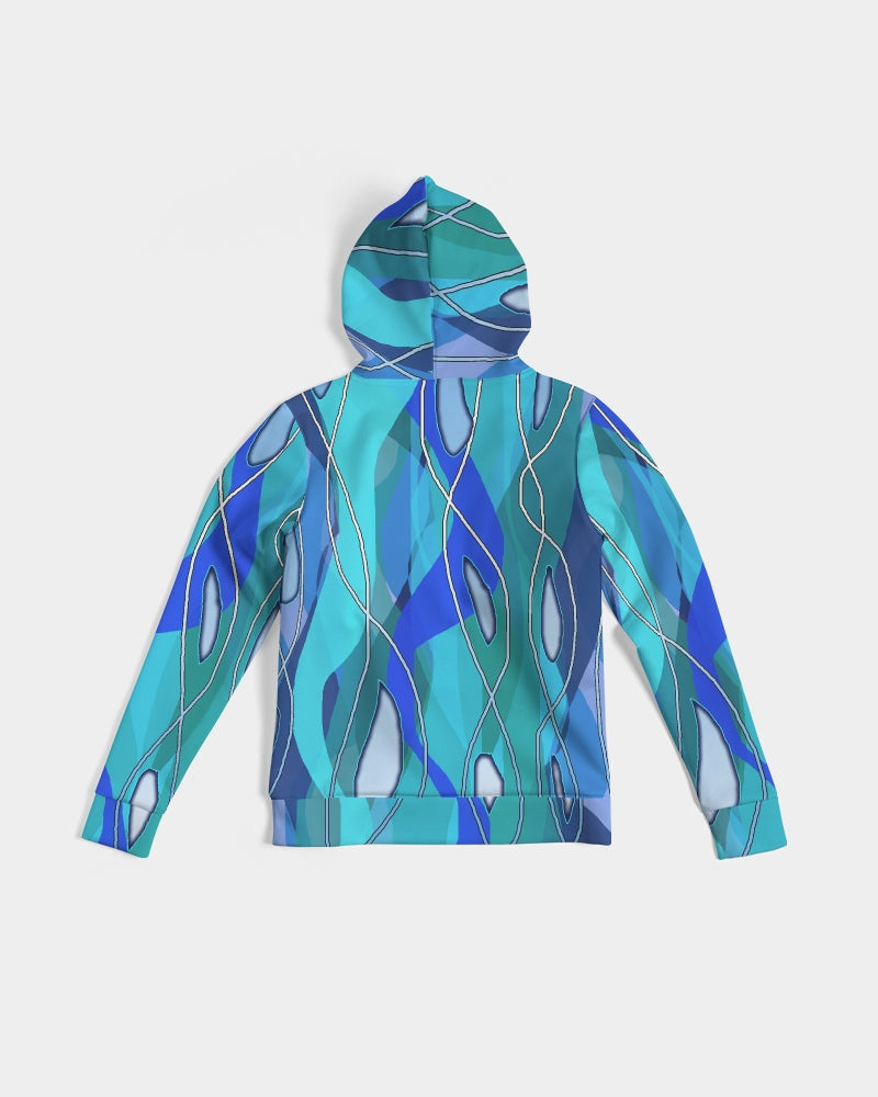 Wavy Blue Women's Hoodie