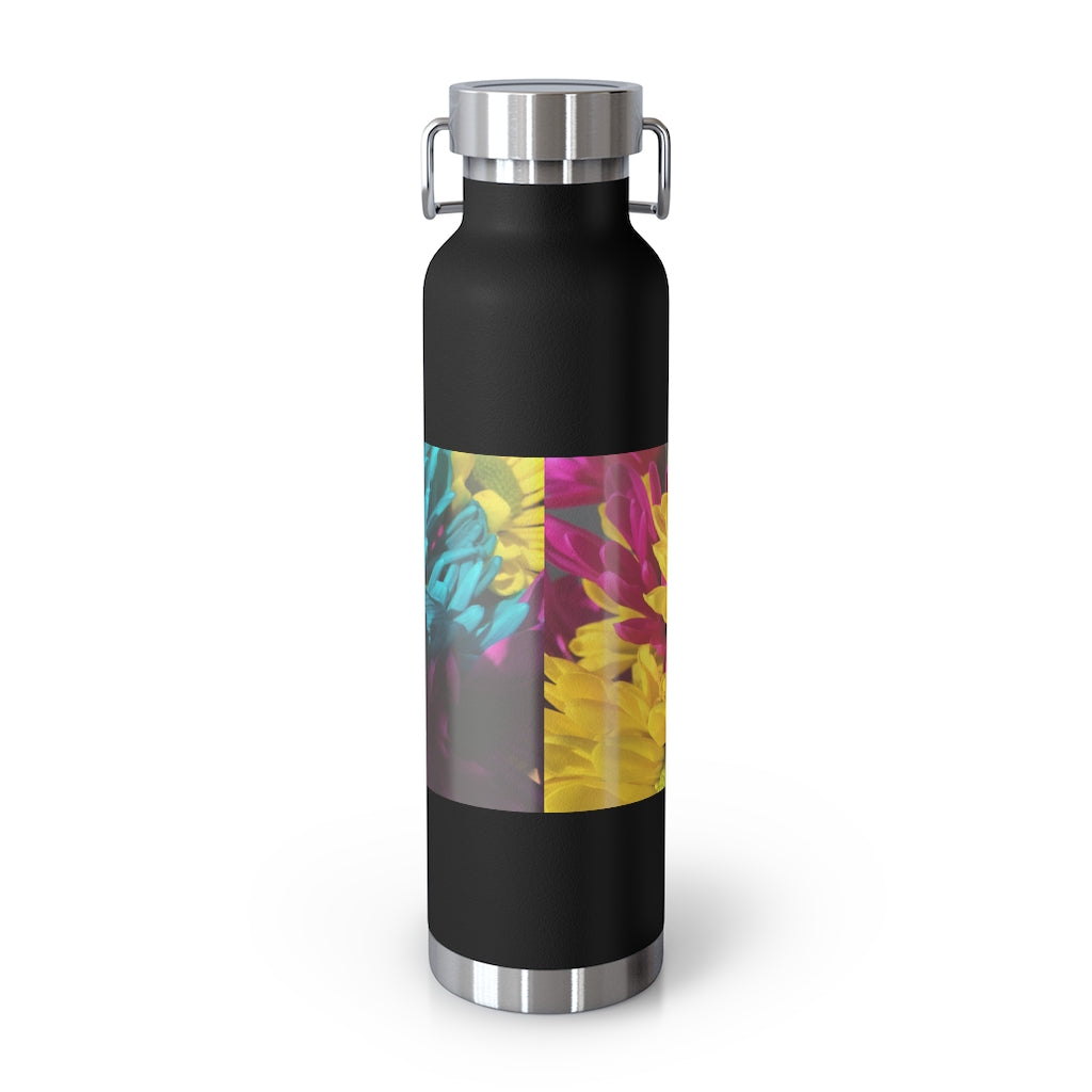 Raw Flowers 4 22oz Vacuum Insulated Bottle