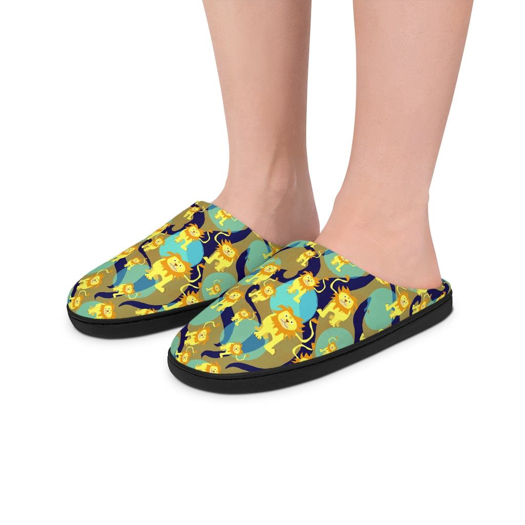 Lion Pattern Indoor Slippers