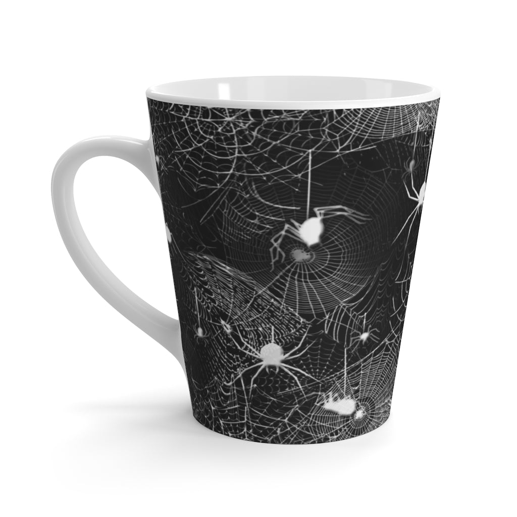 Spider Webs Latte mug