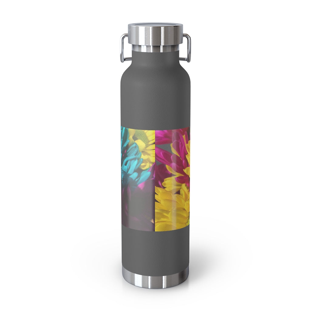 Raw Flowers 4 22oz Vacuum Insulated Bottle