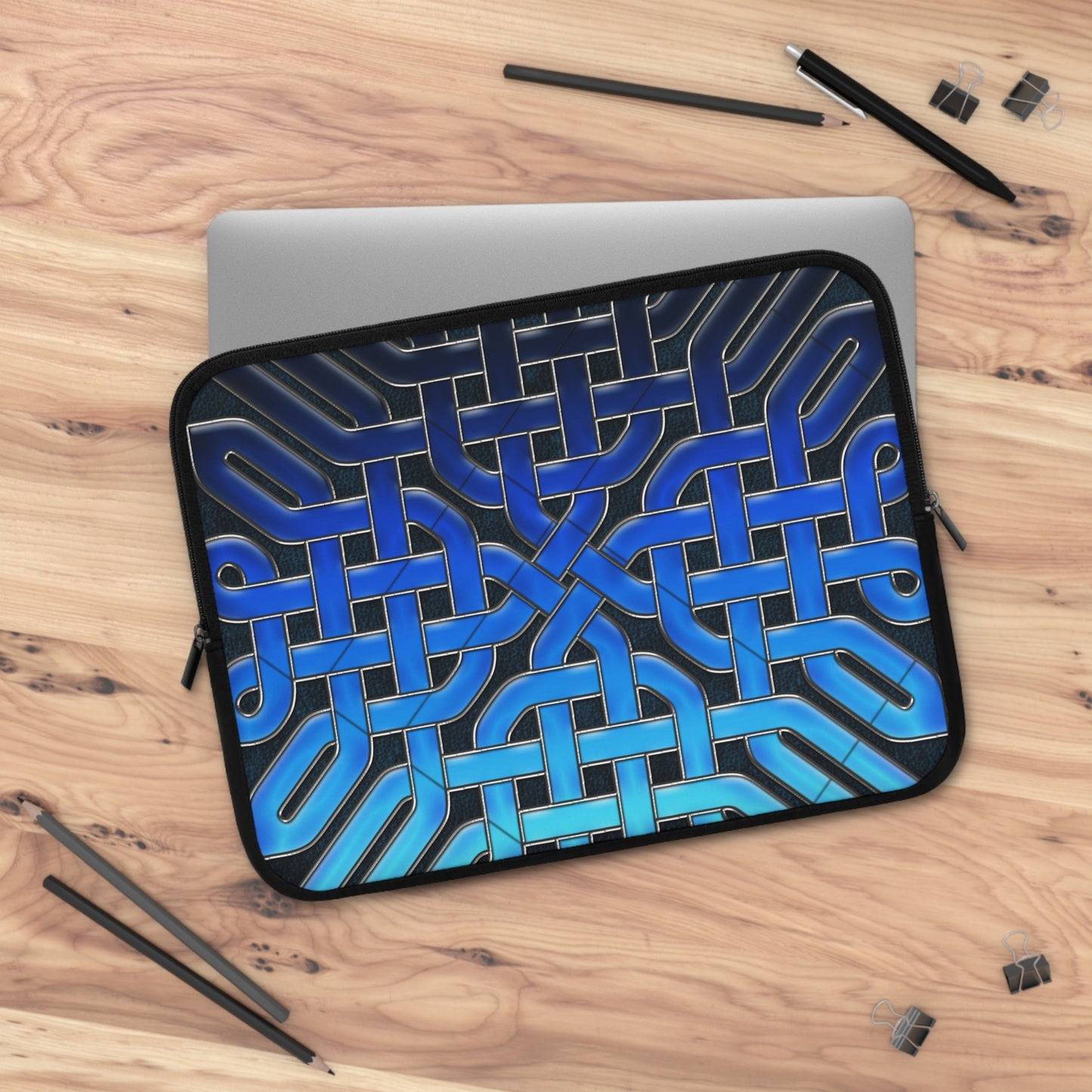 Blue Celtic Glass Laptop Sleeve