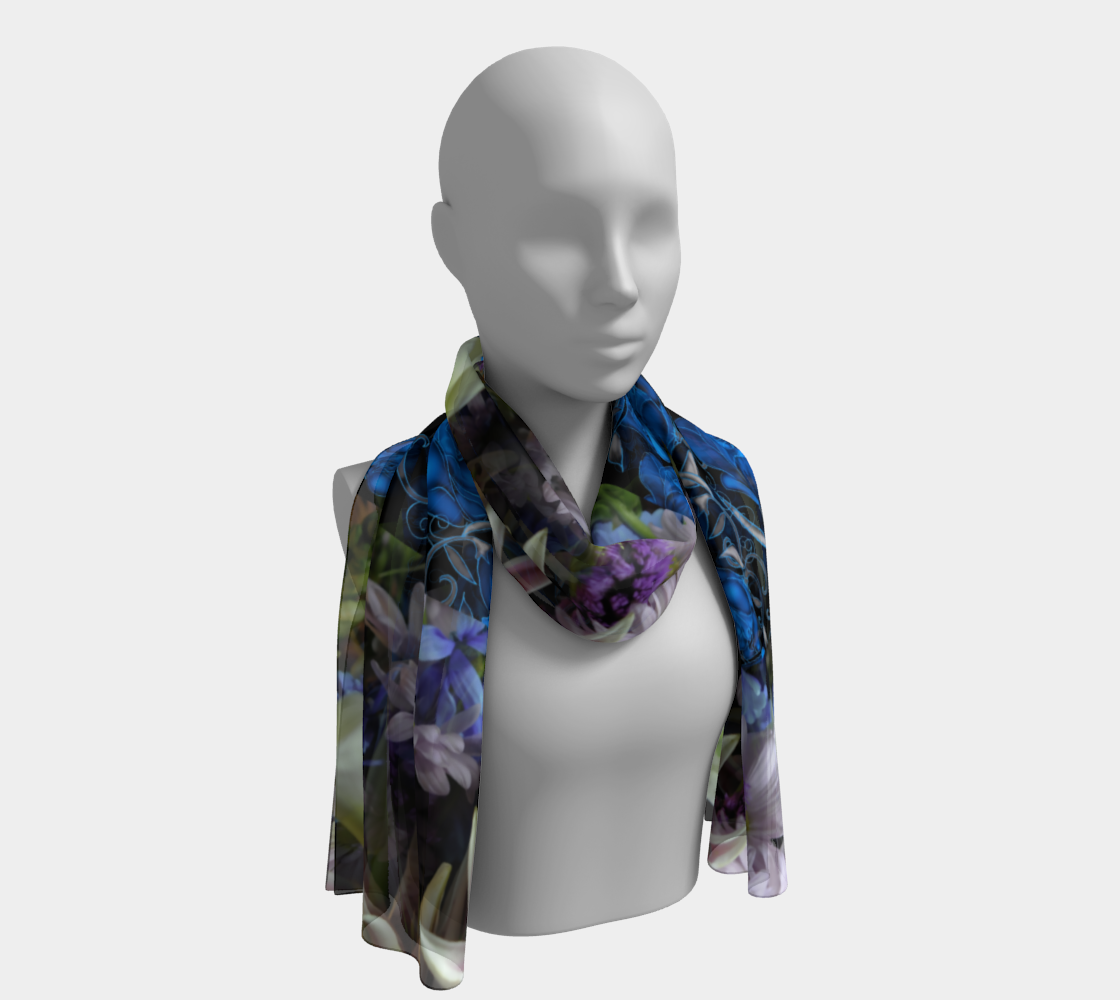 Flowers 292 Long Scarf