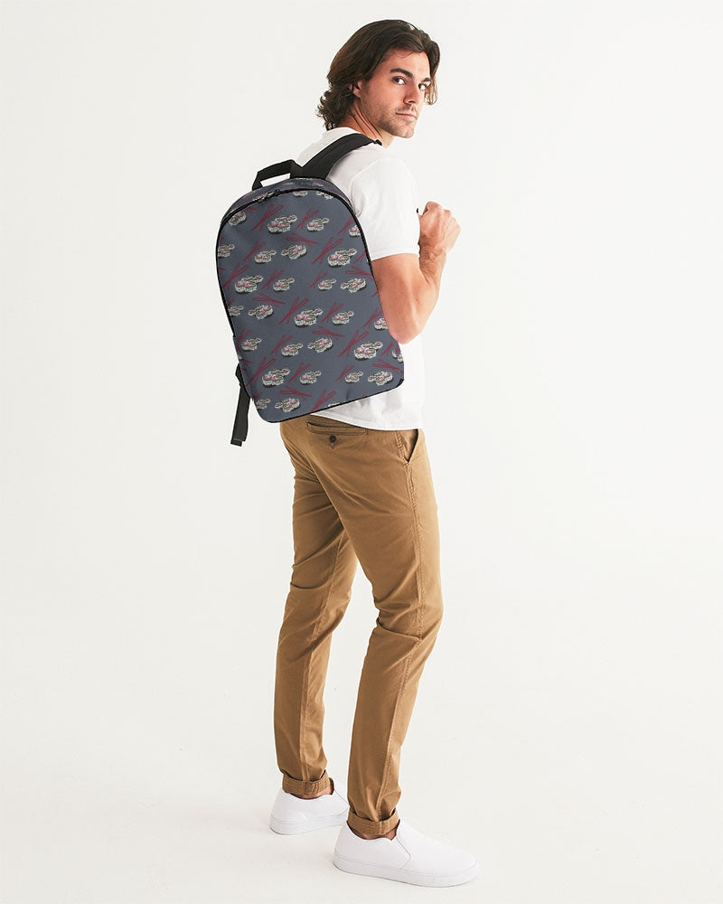 Sushi Pattern Large Backpack