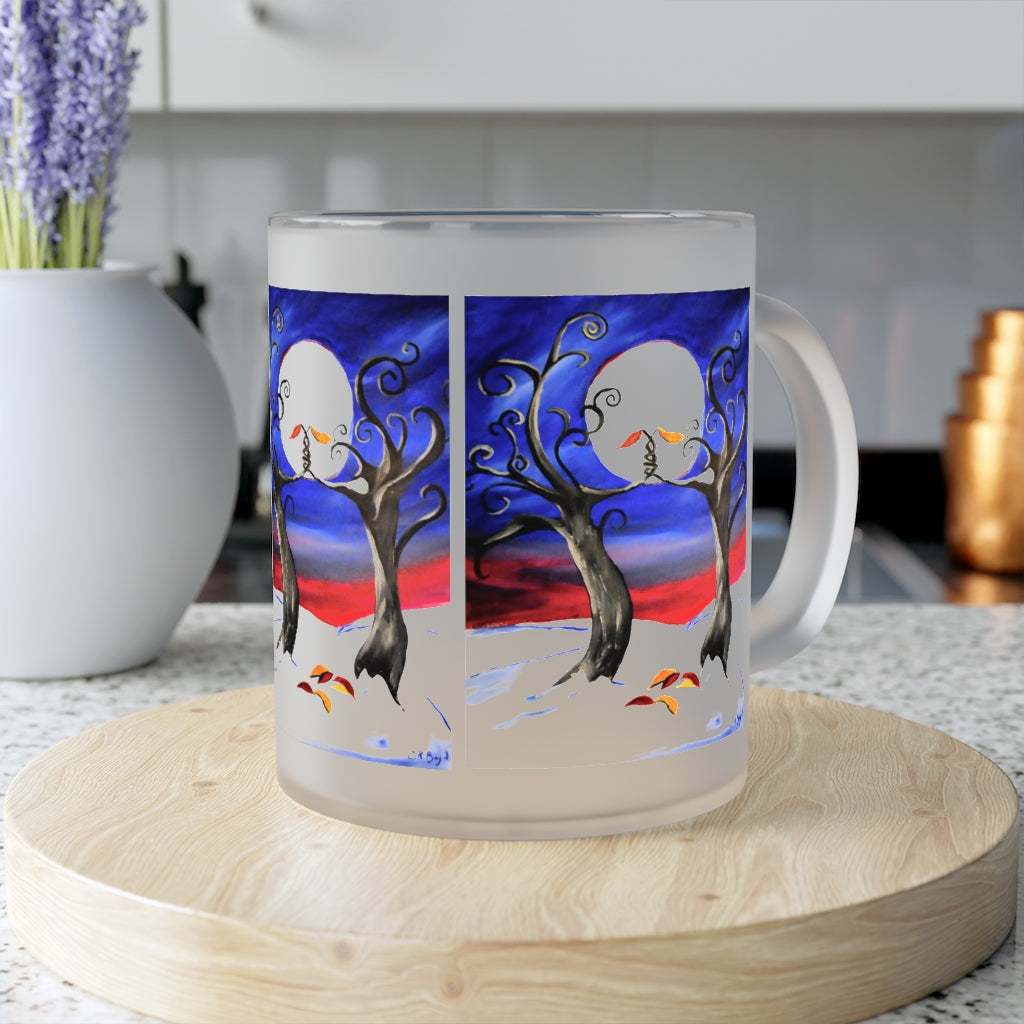Hold On Frosted Glass Mug