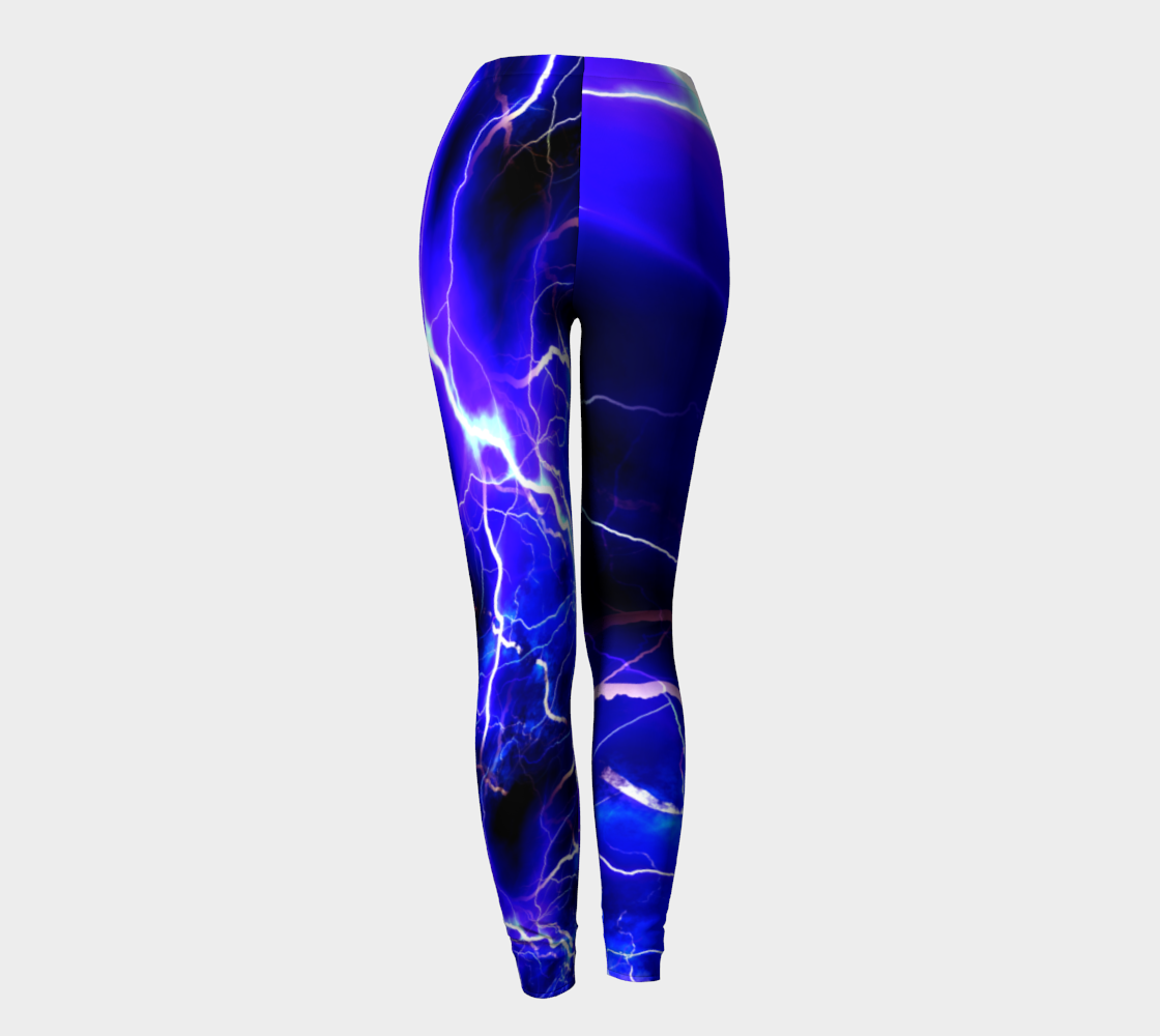 Blue Lightning Leggings