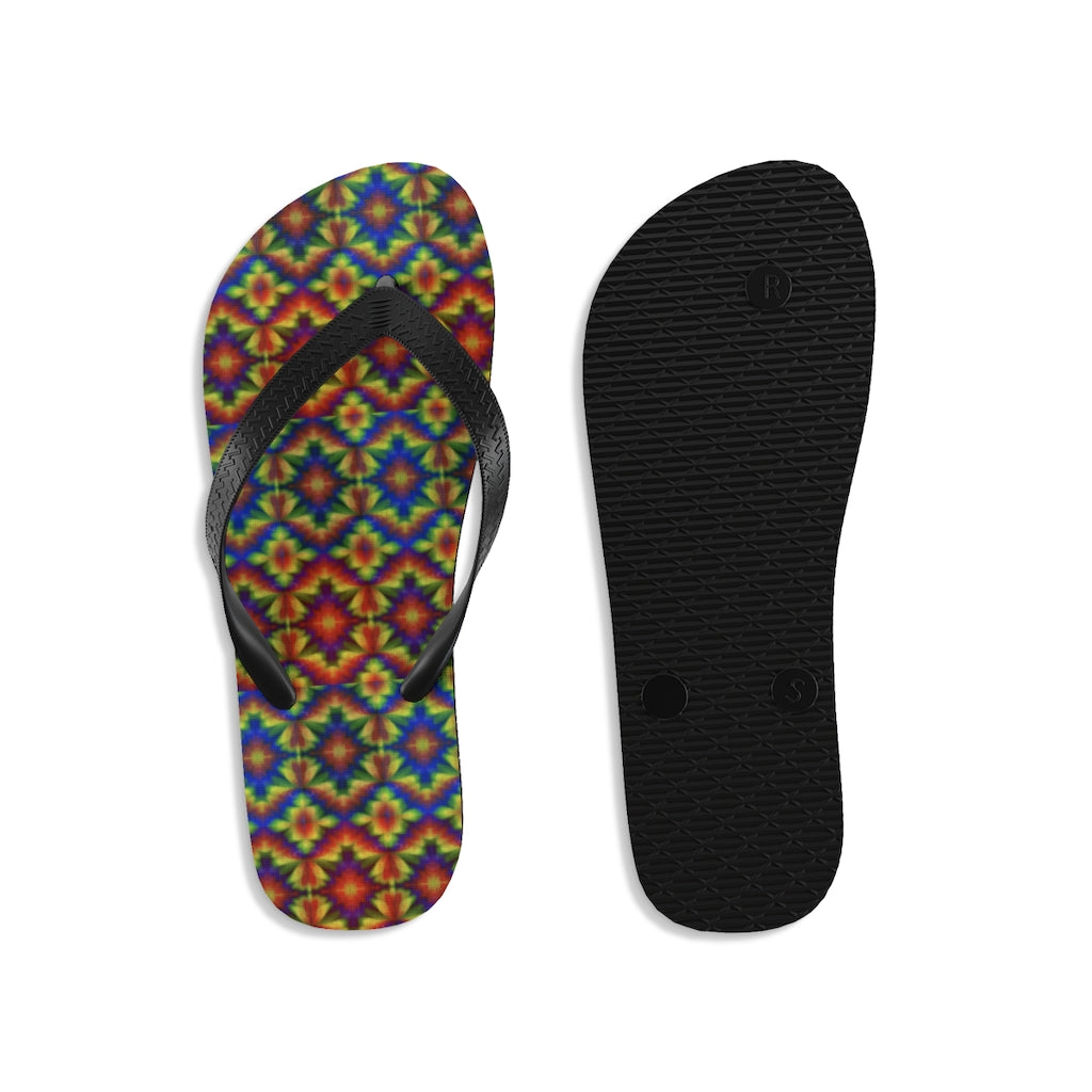 Carnival Kaleidoscope Unisex Flip-Flops