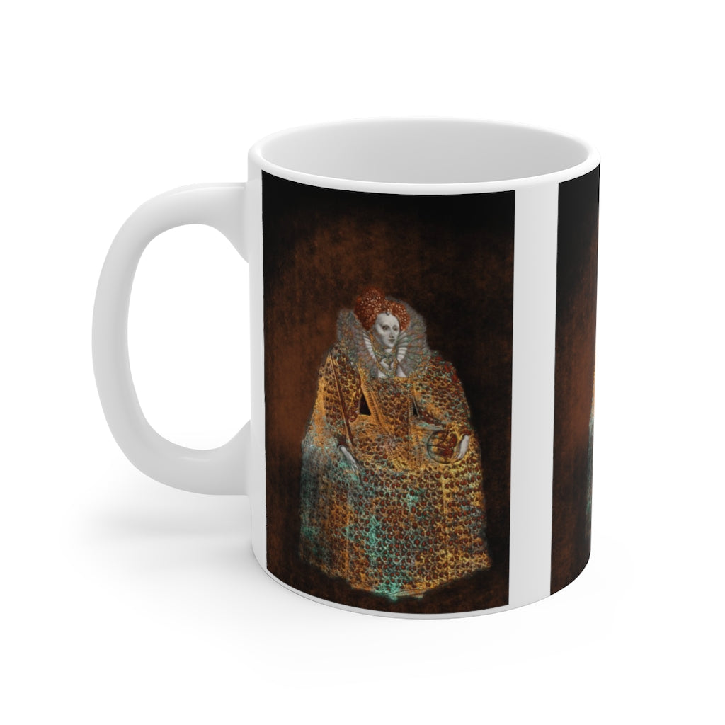 Elizabeth I In Gold Ceramic Mugs (11oz\15oz\20oz)