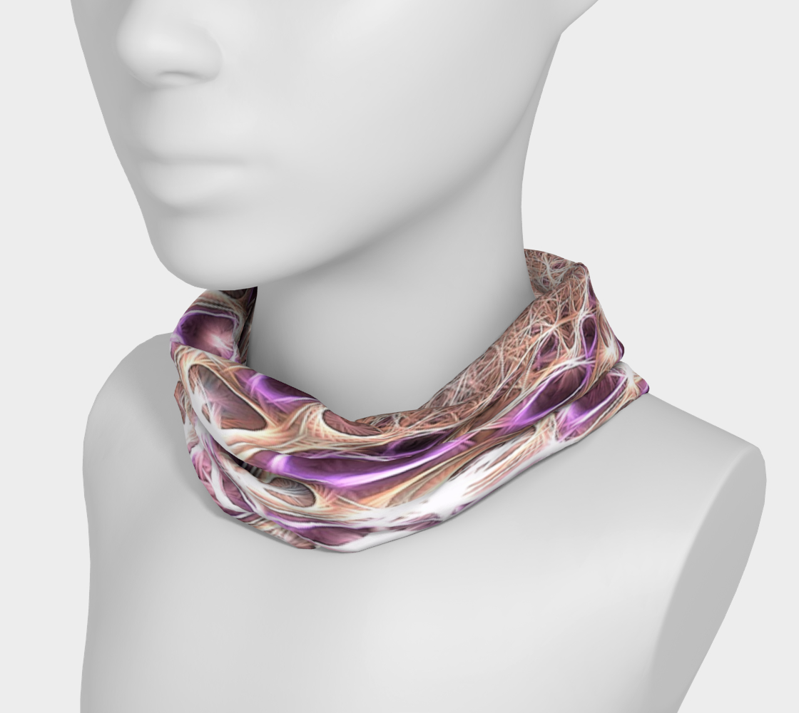 Purple Bubble Fractal Strings Headband