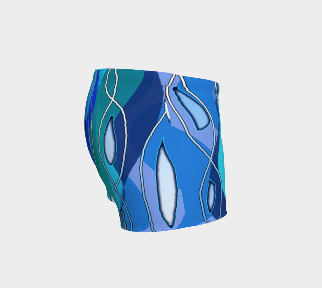 Wavy Blue Shorts