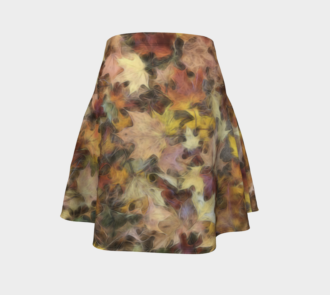 Light October Leaves Flare Skirt