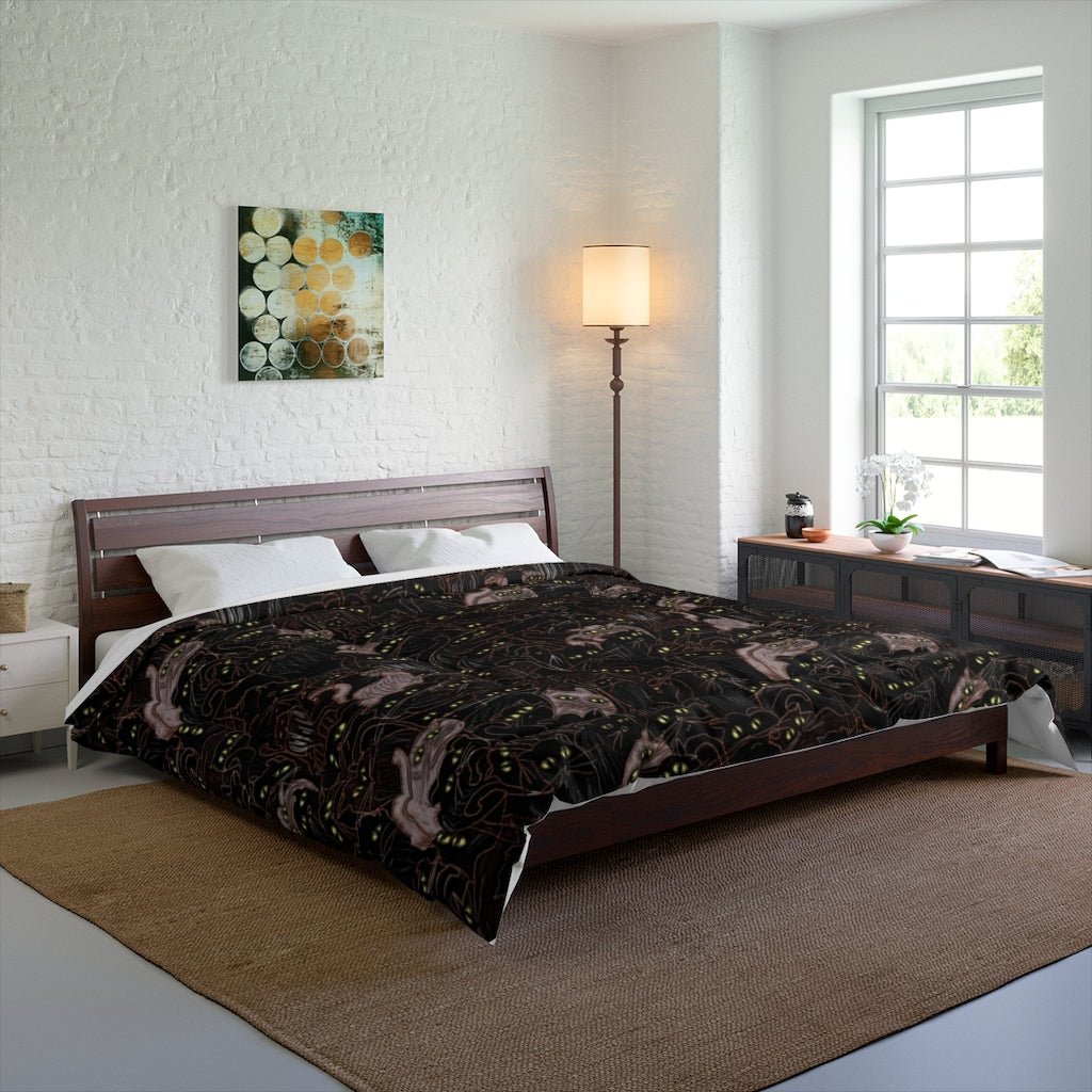 Black Cats Pattern Comforter