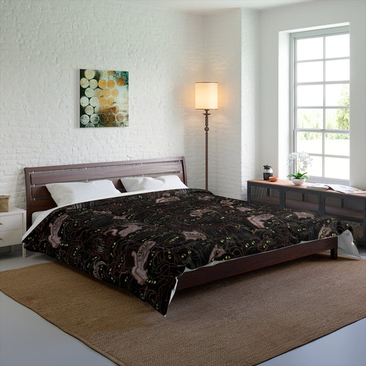 Black Cats Pattern Comforter
