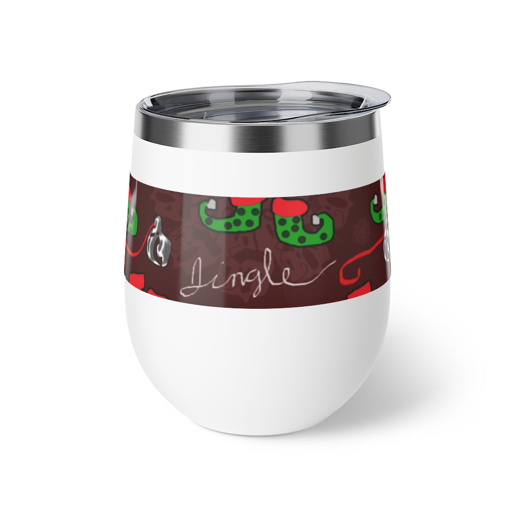 Elves Jingle Copper Vacuum Insulated Cup, 12oz