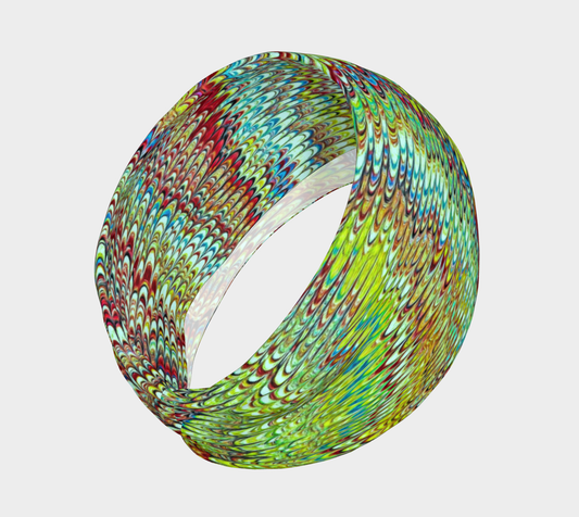Cool Green Marbled Headband