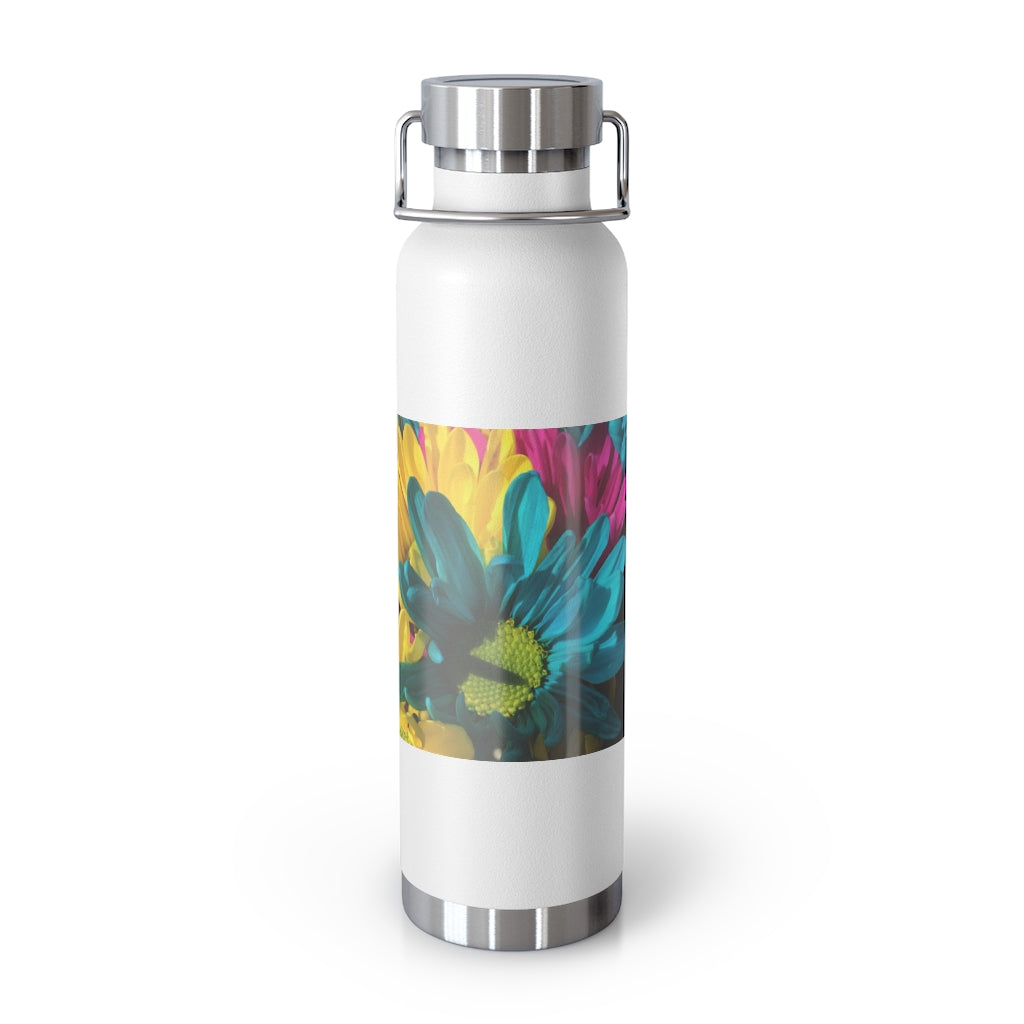 Raw Flowers 4 22oz Vacuum Insulated Bottle