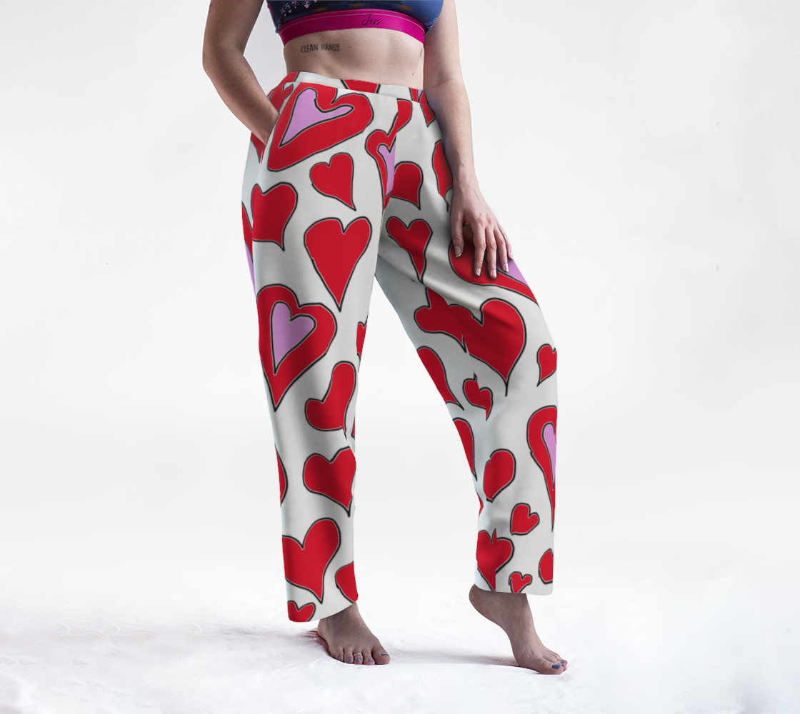 Hearts Drawing Lounge Pants