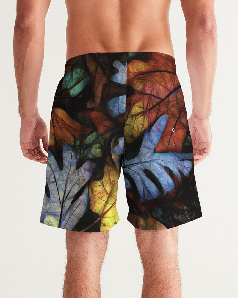 Mid October Leaves Men's Swim Trunk
