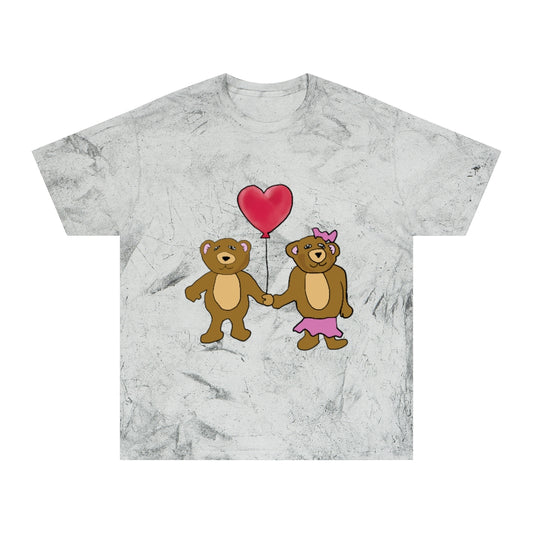 Teddy Bear Valentine Unisex Color Blast T-Shirt