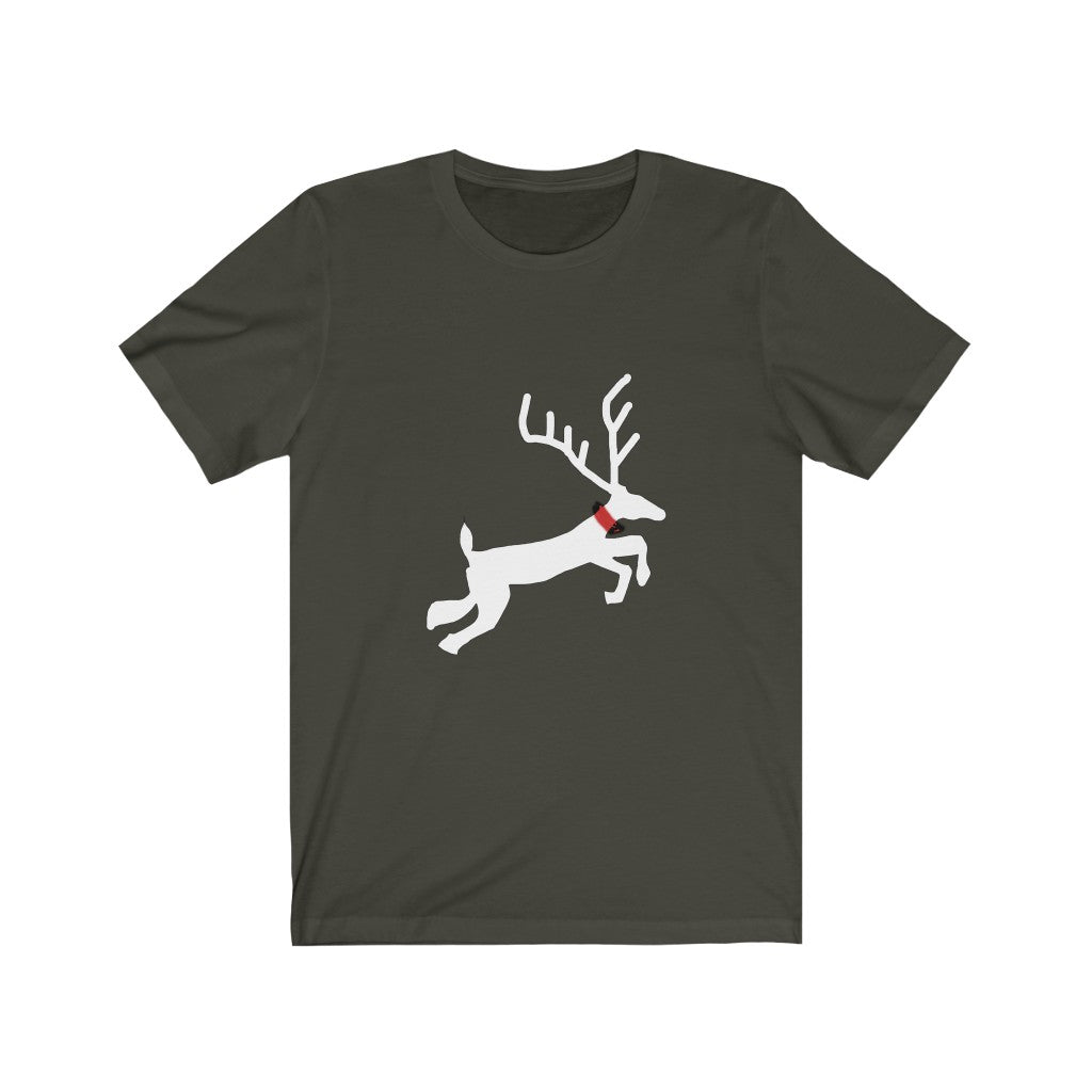 Flying Reindeer Unisex Jersey Short Sleeve Tee
