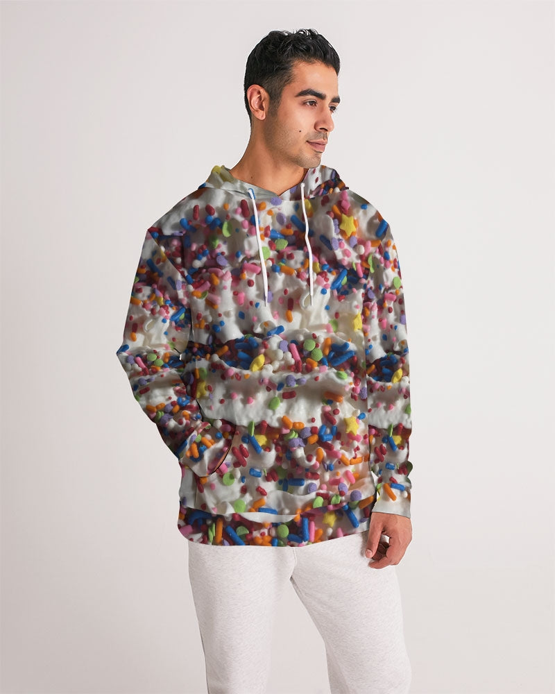 Rainbow Sprinkles On Whipped Cream Men's Hoodie