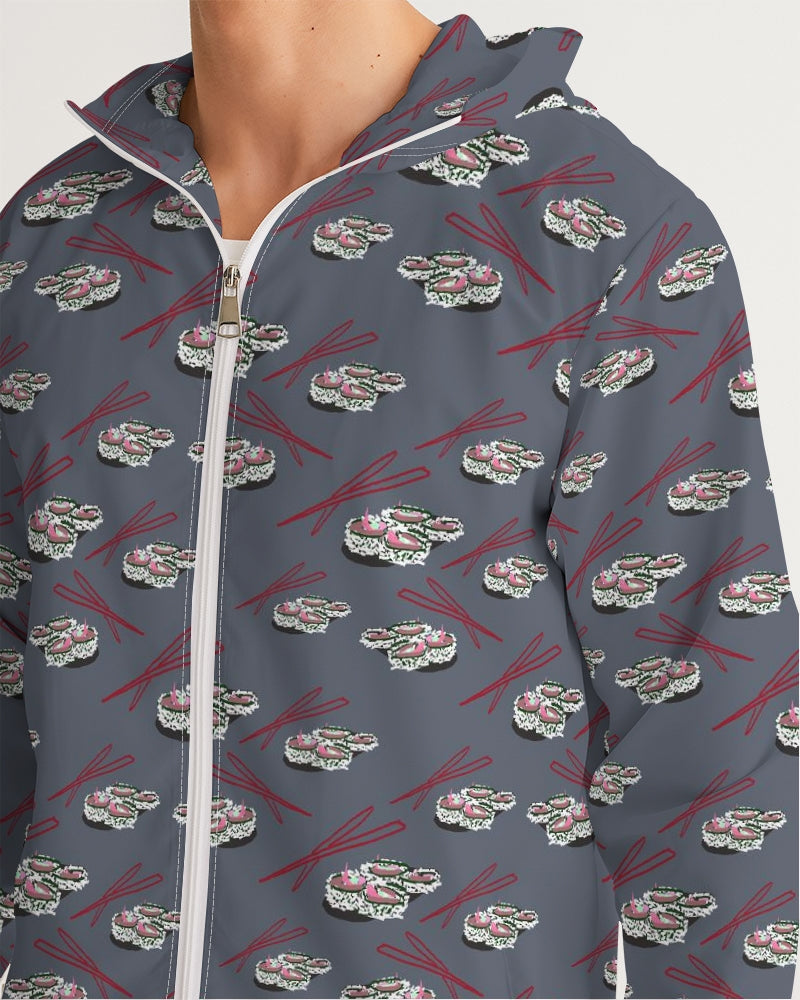 Sushi Pattern Men's Windbreaker