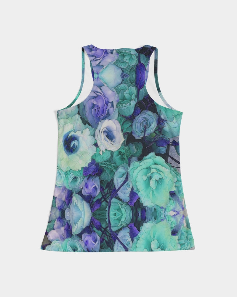 Aqua Flowers Women's Tank
