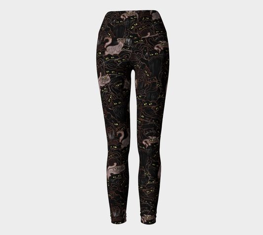 Black Cats Yoga Leggings