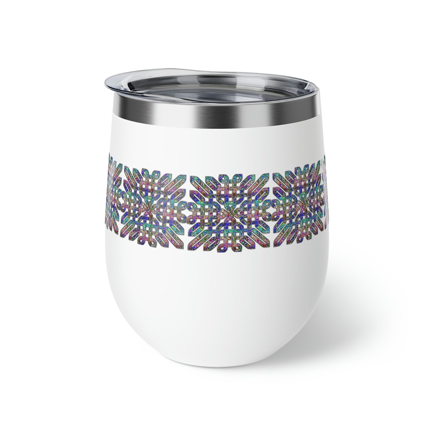 Dichroic Celtic Knot Copper Vacuum Insulated Cup, 12oz