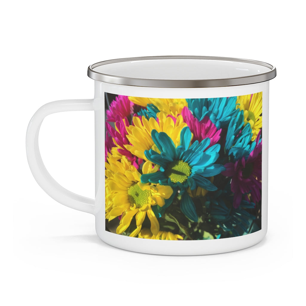 Raw Flowers 4 Enamel Camping Mug